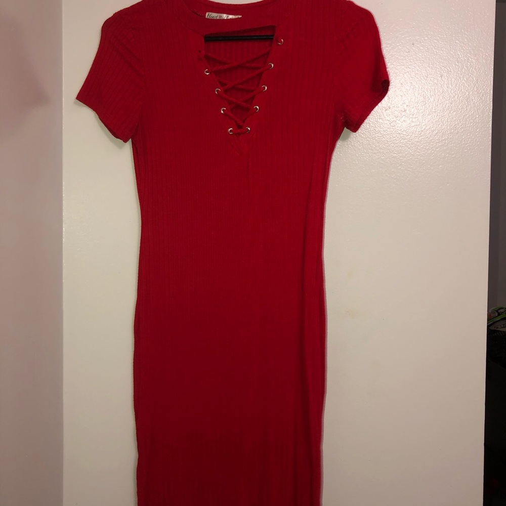 Red Cotton Dress